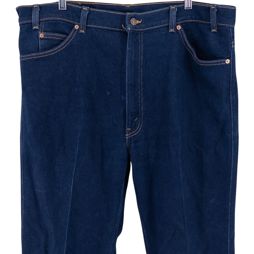 Vintage Levi's Jeans‎ Men's 42x32 Dark Blue 517 Denim Bootcut Orange Tab USA 90s - Picture 3 of 16